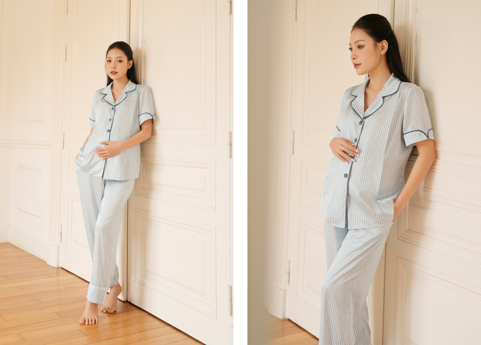 “Mặc Đẹp Ngủ Ngon” – Gợi Ý Đồ Ngủ Bầu Mùa Hè Vừa Mát, Vừa Thanh Lịch